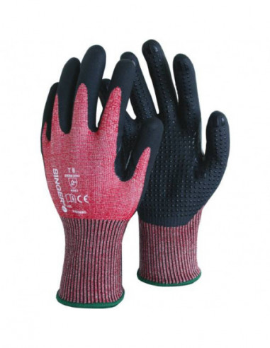 Gants paume enduite nitrille mousse + picots