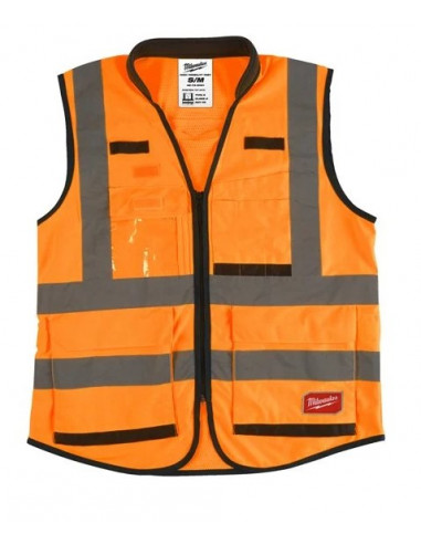 Gilet haute-visibilité orange premium Milwaukee