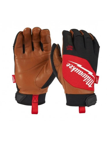 Paire de gants cuir hybrides taille 9 Milwaukee