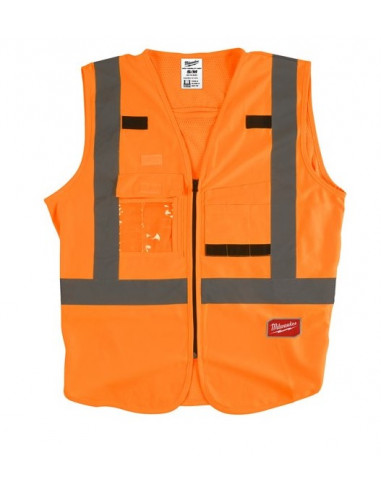 Gilet haute-visibilité orange S/M Milwaukee