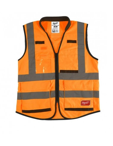 Gilet haute-visibilité Premium Orange S/M Milwaukee